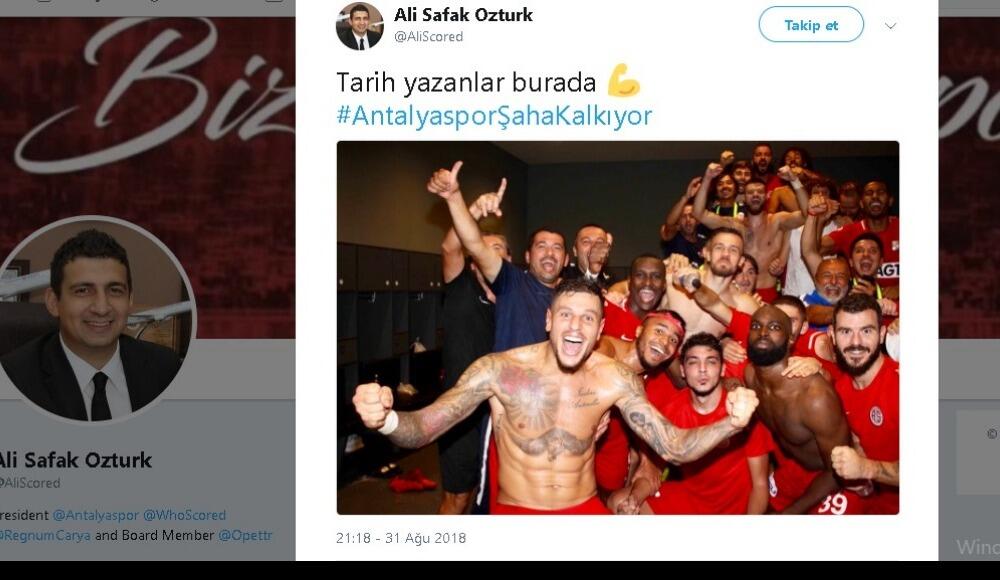 Ali Şafak Öztürk göreve geldi, Antalyaspor taraftarı coştu